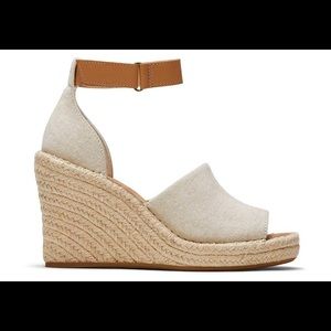 Toms Natural Marisol Wedge Heel, Size 12